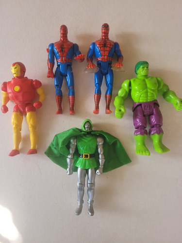 Marvel Super Hero Toybiz Vintage 90s Spiderman Ironman (Usado)