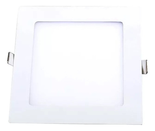 Foco Led 12w Empotrado Cuadrado 17x17 Cm Blanco Neutro 220v