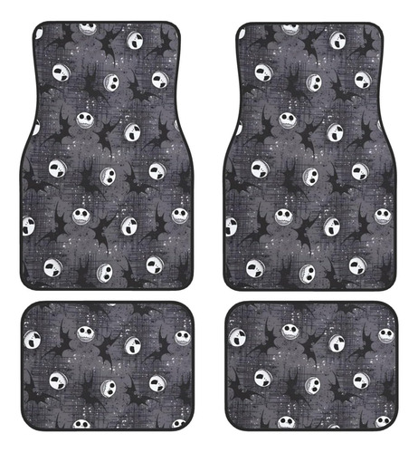 Juego De 4 Alfombrillas De Piso De Gato Con Murciélagos Para