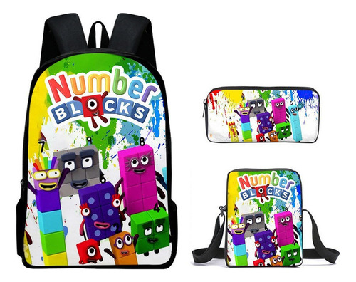 Numberblocks Mochila De Estudiante Impresa Mejor Vendido .f