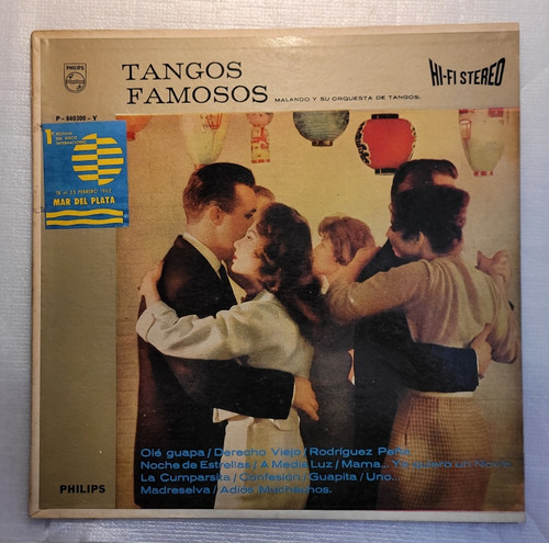 Tangos Famosos Malando Y Orquesta  Hi Fi Stereo Vinilo -