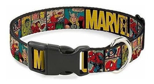 Buckledown Marvelretro Comic Paneles De Plastico Clip Collar