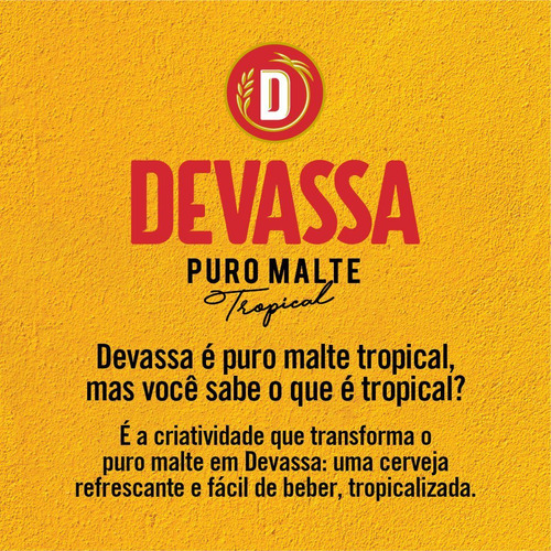Cerveja Puro Malte Lata 473ml Pacote Com 12 Unidades Devassa