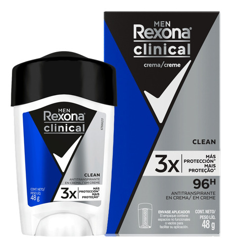 Desodorante En Crema Clinical Men Rexona 48 Gr