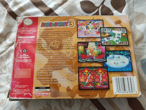 Mario Party 3 Nintendo 64 Con Caja Y Manual (Usado)