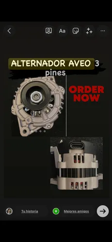 Alternador Aveo Nuevo 3 Pines