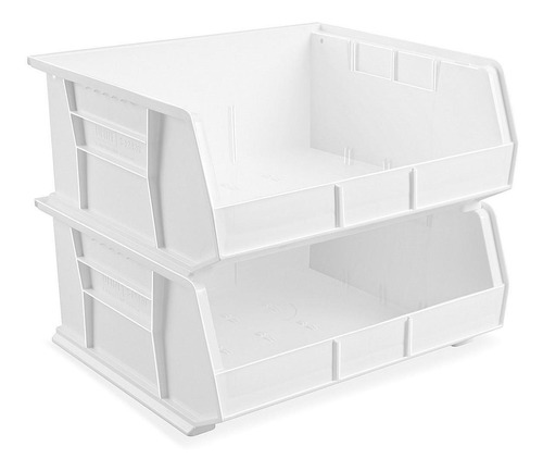 Gavetas Estibables - 46x42x28cm, Blancas - 3/paq