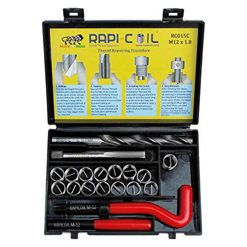 Kit De Reparación De Rosca De M12 X 1.0 Acero Inoxidab...