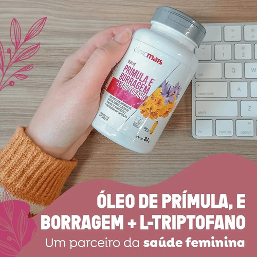 Kit 2x Óleo De Prímula + Borragem + Triptofano 60 Cps 1000mg