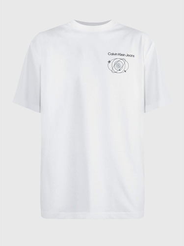 Polera Future Fade Slogan Blanco Calvin Klein