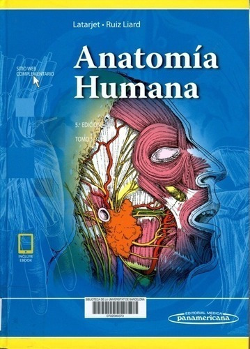 Libro - Latarjet Anatomía Humana 5 Ed Tomo 1 Nuevo Oferta!!