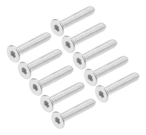 80 Pernos Cabeza Plana De Máquina M3x16mm Tornillos Fijación