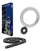 Comprar Kit Transmi Corona Piñon +cadena Riffel Honda Xr 250 Tornado