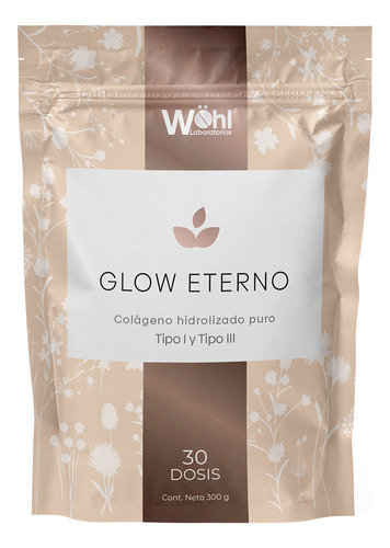 Glow Eterno Colágeno Hidrolizado Sin Sabor Laboratorios Wöhl 300 G
