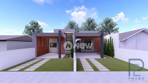 Imagem 1 de 8 de Casa Plana Em Construção Com 3 Dormitórios À Venda, 124 M² Por R$ 550.000 - Paulista - Campo Bom/rs - Ca3945