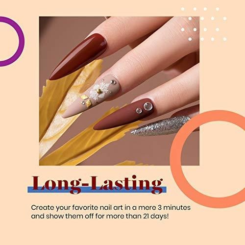 Esmalte Para Uñas En Gel De 7.5 Ml Borgoña Dorado Nude 6 Pz