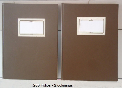 Libros Asientos Contables Semicuero, 200 Folios - 2 Columnas