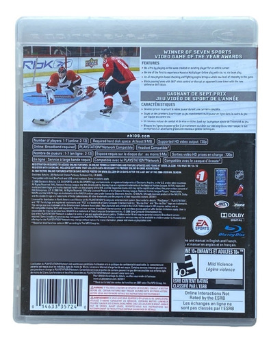 Nhl 09 - Ps3 - Disco Físico