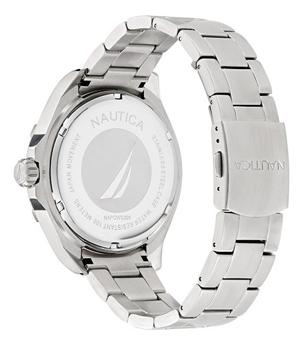 Reloj Nautica Para Hombre Analogico Napc Plateado