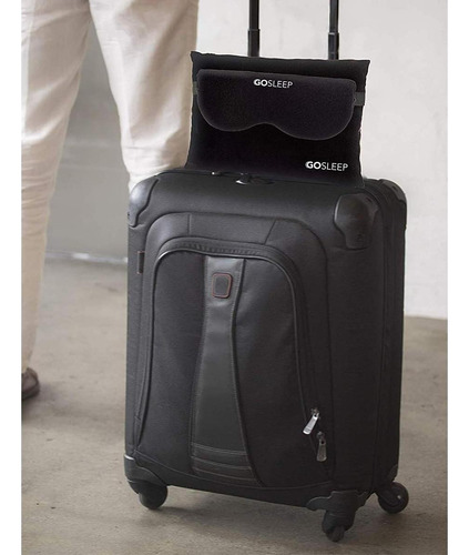 Gosleep Almohada De Viaje Y Máscara Para Dormir - Negro
