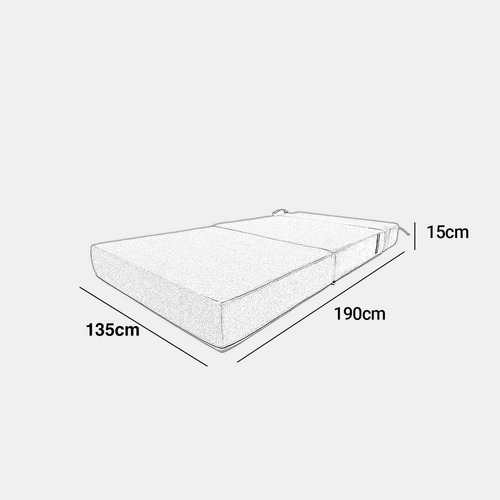 Sofa Cama Blend Matrimonial Tela Curri Rojo - Inlab Muebles