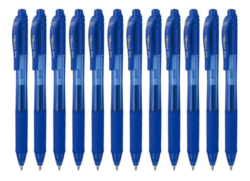 Pentel Energel-x Retractable Liquid Gel Pen 0.7 Mm, Blue X12 Color de la tinta Azul