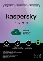 Comprar Antivirus Kaspersky Plus 3 Dispositivos 1 Año