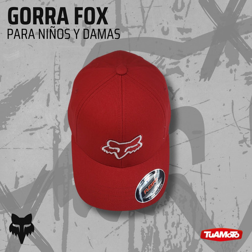 Gorra Fox Niño / Dama Talle Unico Youth Legacy Flexfit Roja