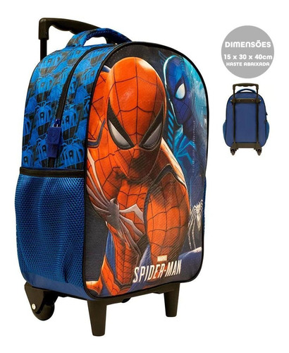 Mochila Carrinho Spider Man/homem Aranha 10690 Xeryus