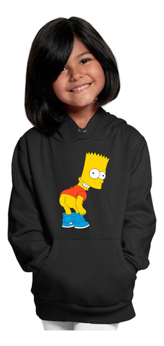 Sudadera Para Niño O Niña De Bart Simpson Con Capucha