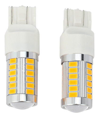 Bombillas Led 7443, T20, Color Amarillo Ámbar, 900 Lúmenes,