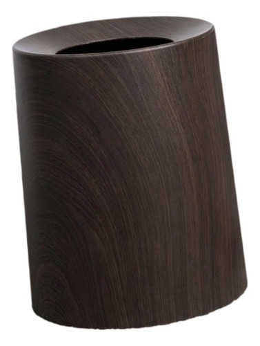 Papelera De Grano De Madera, Papelera De Moda, Cesta Nogal