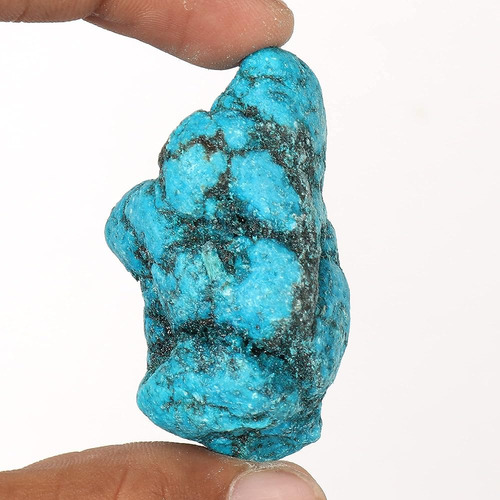 Rock Blue Turquoise Raw Rough 62.50 Ct Natural Rough Healing