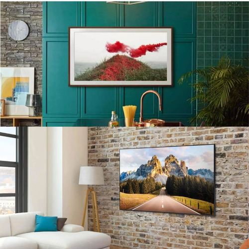 Imagen 5 de 10 de Smart Tv Samsung Qled 55 4k Frame Marrón Qn55ls03aagczbc