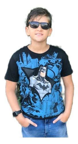 Imagem 1 de 8 de Kit 5 Camiseta Infantil Menino Herois Personagens Atacado