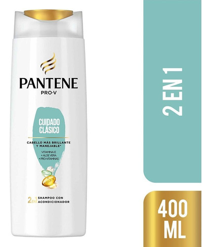 Shampoo Acondicionador Pantene 2en1 Cuidado Clásico 400ml