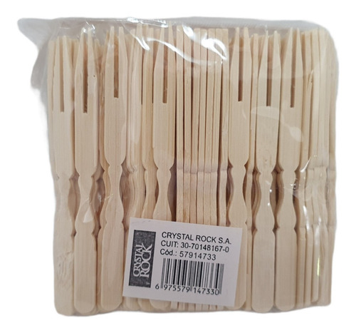 Set X 100 Unidades Pinches Para Copetin De Madera