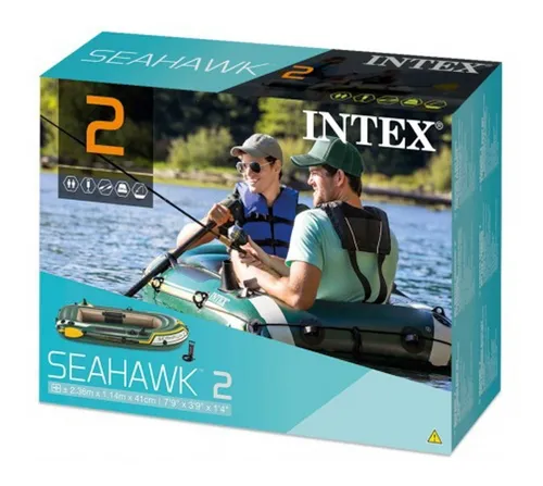 Bote Inflable Intex Gomon Seahawk Dos 2 Set De Vinilo 240 Kg