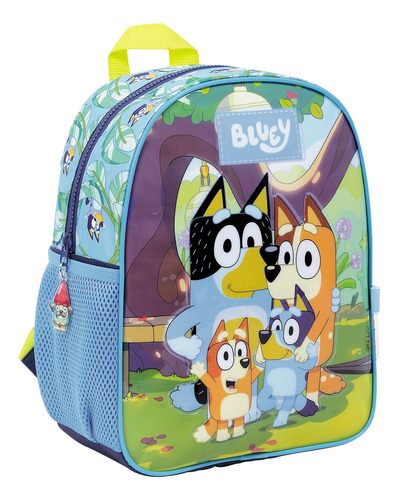 Mochila escolar Wabro BLUEY 57902 color celeste diseño bluey 12L