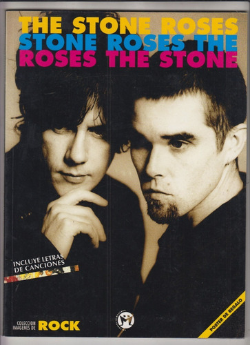Rock Madchester The Stones Roses Con Poster Albi Roman 1995