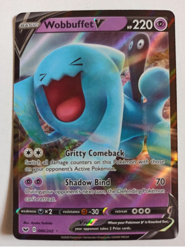 Carta Pokémon Wobbuffet V 86 De 202