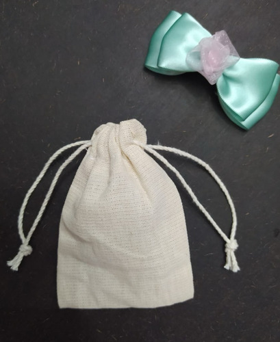 60 Costalitos De Manta De Algodon De 15 Cm X 15 Cm