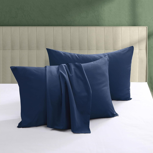 Juego De 4 Fundas De Almohada 100% Algodón Egipcio