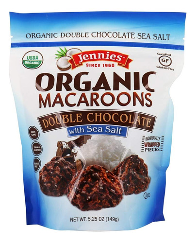 Jennies - Macarrones Organicos De Doble Chocolate Con Sal Ma