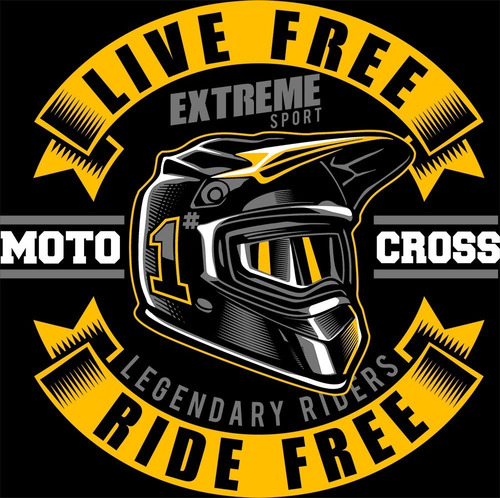 Imagem 3 de 7 de Camiseta Live Free Motocross Trial Moto Promoção