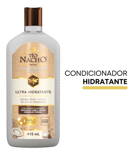 Condicionador Ultra-hidratante 100% Eficaz Tio Nacho 415ml