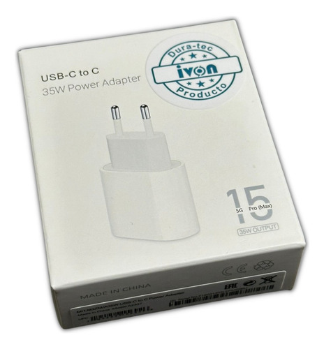  Cargador Adaptador Tipo-c 35w Para iPhone Serie 15