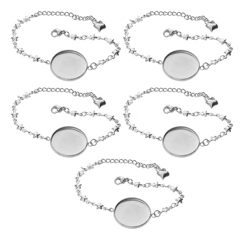 Soporte Inferior De Pulsera Para Mujer, 5 Unidades