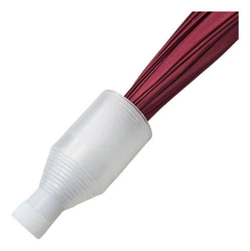 Paraguas Largo Funda Telescopica Pierre Cardin Pcpa08 Bordó Liso