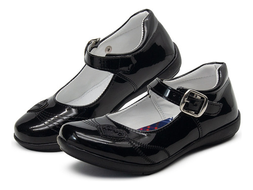 Zapato Escolar Soporte Arco Para Niña Suela Antiderrapante